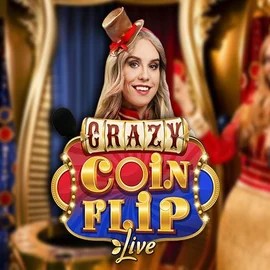 Crazy Coin Flip slot logo by Evolution at Snai CasinoCrazy Coin Flip